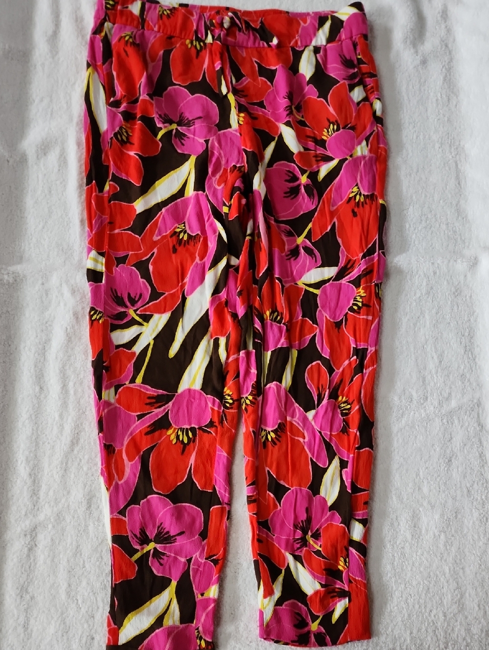 kate spade Women's Vibrant Floral Pull-On Pants Size 2 Prrowned